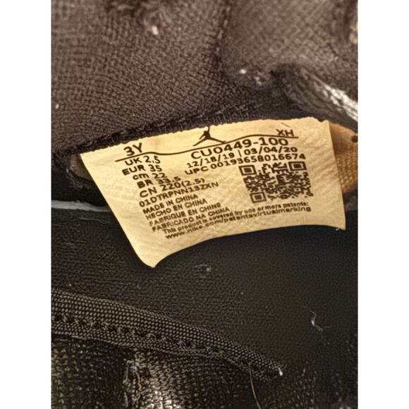 Nike Air Jordan 1 Retro High OG Tie Blue Dye CU0449-100 Kids Size 3Y - Picture 7 of 7